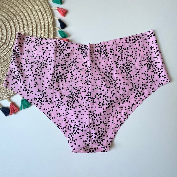 Victoria's Secret No Show Cheeky Panty Pink Heart Sprinkles XXL NEW - Picture 3 of 3